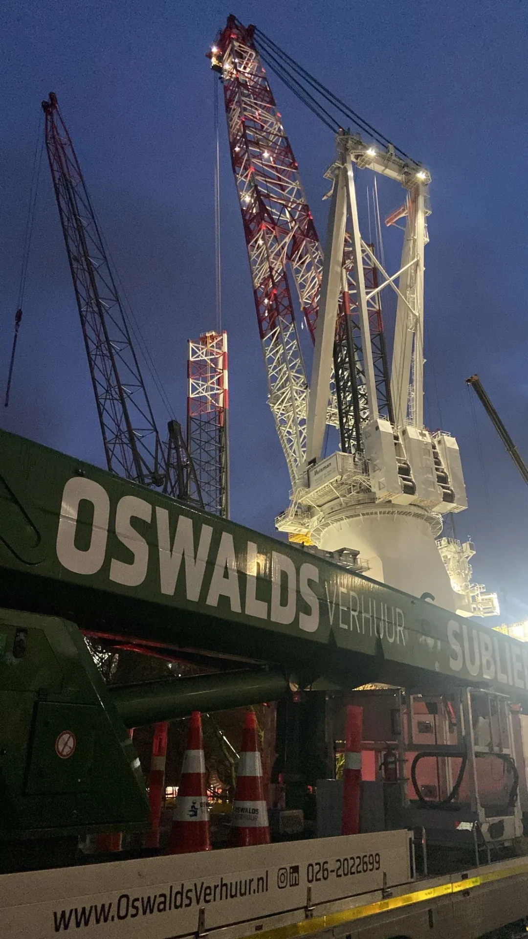 Oswalds Verhuur hoogwerker project in de buurt van Amsterdam
